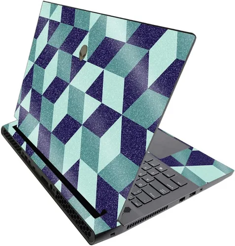 Miniatura 502 de MightySkins - Skin brillante con purpurina para Alienware M17 R3 (2020) y M17 R4 (2021) - Diversión de los años 90 Acabado duradero con purpurina
