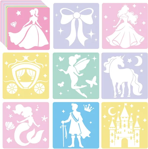 Miniatura 13 de 36 plantillas de dibujo de animales para niños de 8 pulgadas, plantillas de tiza para acera, pintura grande, lavable, reutilizable, animales