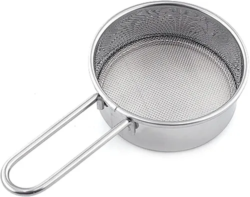 Miniatura 8 de Colador pequeño, colador de harina, mini tamiz de harina pequeño para polvo de hornear, azúcar, café, pastas, té, tamiz de 2.6 pulgadas, 40