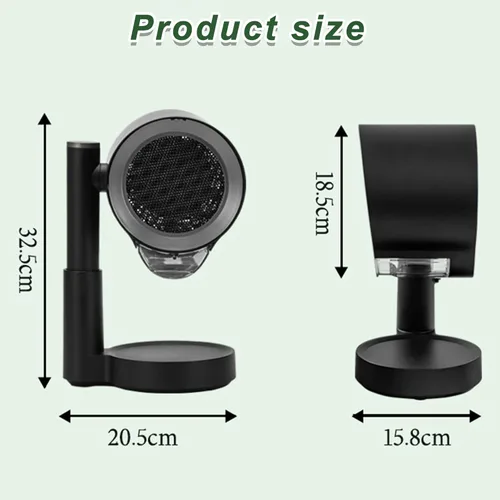 Miniatura 9 de Campana extractora portátil para cocina de RV, BBQ, olla caliente, ventilador de escritorio para cocina con 3 velocidades, altura telescópica, bajo