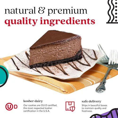 Miniatura 4 de David's Cookies Tartas de queso – Postre cremoso y clásico de panadería perfecto para cualquier ocasión – Gran idea de regalo para mujeres, hombres