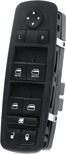 Interruptor de control de ventana eléctrica | Lado del conductor delantero | 11 pines | Compatible con Dodge Durango 2011-2013, Jeep Grand Cherokee