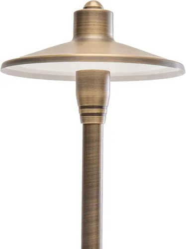 Miniatura 5 de Kit de iluminación LED de latón de 12 V (6 focos al aire libre, 2 luces de camino) con transformador de bajo voltaje de 100 W para casa, patio