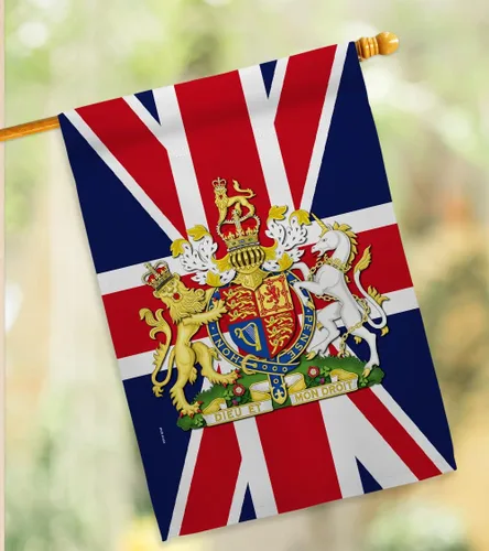 Miniatura 9 de Escudo de armas Bandera de la casa del Reino Unido, dulce vida, simpatía, recuerdo, conmemorativo, duelo, amor, apoyo, emoción, posible, bandera
