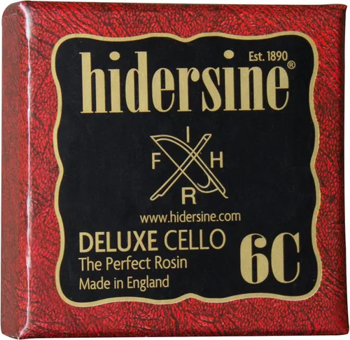 Miniatura 2 de Hidersine VP-036C Series VI - Rosina para violonchelo – Pastel negro transparente de 1.28 oz en caja decorativa – Grado profesional, tono rico