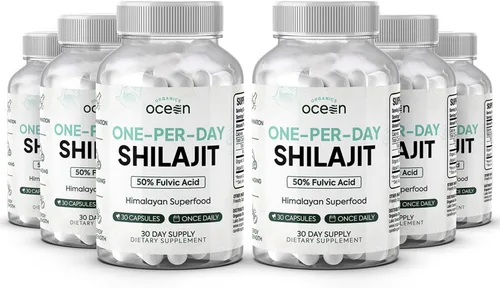 Miniatura 6 de Organics Ocean Shilajit Una Por Día para Hombres y Mujeres - Suplemento Natural de Shilajit para Anti-Envejecimiento, Fortaleza Ósea, Apoyo Hormonal