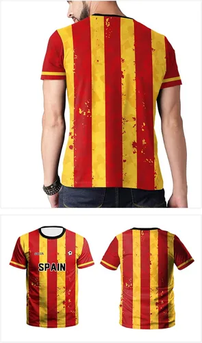 Miniatura 2 de Casmyd Camiseta de fútbol de la Copa del Mundo 2022 para mujeres y hombres camisetas de fútbol gráficas de manga corta para fanáticos del fútbol