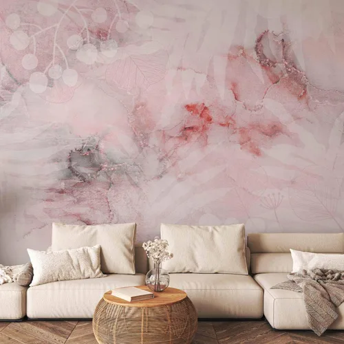 Miniatura 2 de artgeist Wall Mural Tropical Marble 173x124 in - Peel and Stick Self-Adhesive Wallpaper Removable Large Sticker Foil Wall Decor Print Design Mural