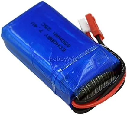 Miniatura 5 de 7.4V 2S 850mAh 25C LiPO Batería JST Plug para FPV Drone RC Modelo Avión Helicóptero