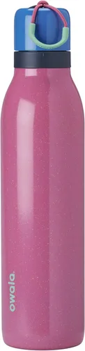 Miniatura 10 de Botella de agua aislada con tapa Twist de acero inoxidable Owala FreeSip con pajita para deportes y viajes, sin BPA, 24 onzas, Angel Food Cake