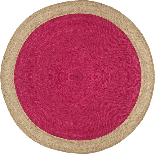 Miniatura 48 de SAFAVIEH Alfombra de Área Redonda de 10' - Colección de Fibra Natural - Verde y Marrón Natural, Yute Hecho a Mano, Diseño de Borde Trenzado (NF801G)