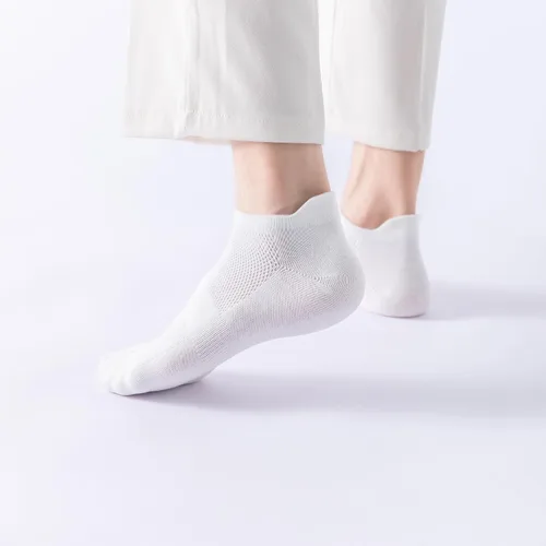 Miniatura 3 de Calcetines de tobillo para mujer, calcetines atléticos de corte bajo con lengüeta, 6 pares