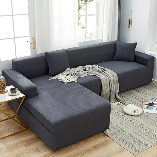 Miniatura 11 de Konsilsa Funda de sofá modular de alta elasticidad, fundas de sofá lavables de jacquard suave con parte inferior elástica, protector de muebles