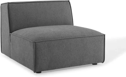 Miniatura 8 de Modway Restore - Sofá seccional tapizado de 5 piezas en color carbón