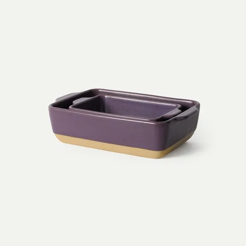 Miniatura 10 de Mora - Plato para hornear de porcelana profunda, 9 x 13 pulgadas, apto para horno a mesa, congelador Earl Grey