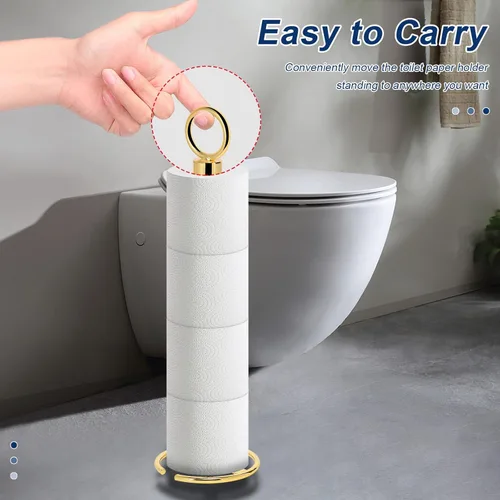 Miniatura 4 de NearMoon Soporte de Papel Higiénico para Baño, Independiente con Reserva, Portarrollos Espacial para 4 Rollos para Encimera de Baño/Cocina - Todo