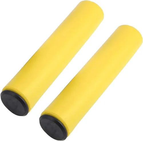 Miniatura 4 de CHICIRIS Agarradera para manillar, 1 par de empuñaduras para manillar, agarre de silicona antideslizante a prueba de golpes con tapones finales
