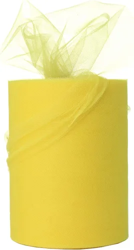 Miniatura 14 de Rollo de tul de 15 cm x 91 metros (6 pulgadas x 100 yardas) para decoración. Blanco