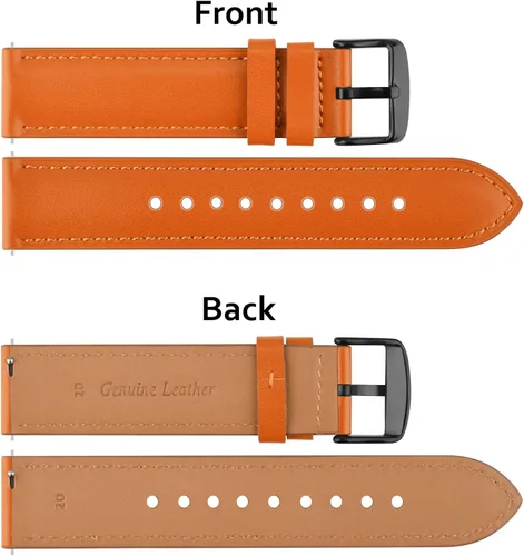 Miniatura 3 de Leather Watch Bands 20mm 22mm Quick Release Watch Strap, Classic Genuine Leather Wristband for Women Men
