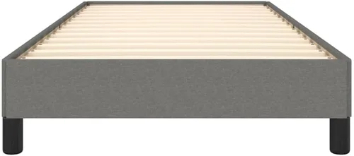 Miniatura 6 de Marco de cama gris oscuro con patas negras, 39.4 x 79.9 pulgadas, tela individual XL, peso: 41.226 libras