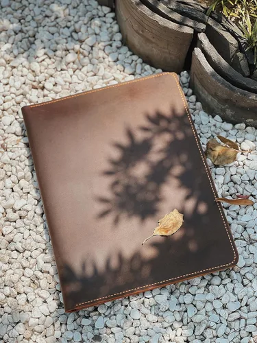 Miniatura 5 de Folio de cuero personalizado del negocio, para los cojines legales de la escritura del cojín de los tops/cartera del trabajo del tamaño del cuero