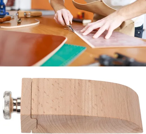 Miniatura 3 de TOPINCN Soporte para papel de lija de haya, bloques de lijado, herramientas de cuero hechas a mano, bloque de lijado de madera, madera sin terminar