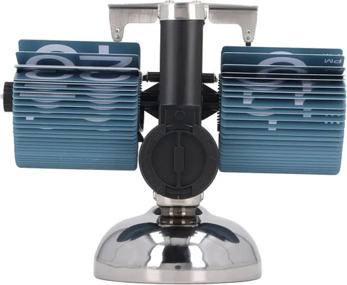 Miniatura 8 de Reloj mecánico de una sola pierna europea vintage simple automático Flip reloj mecánico reloj de giro de página para sala de estar (azul)