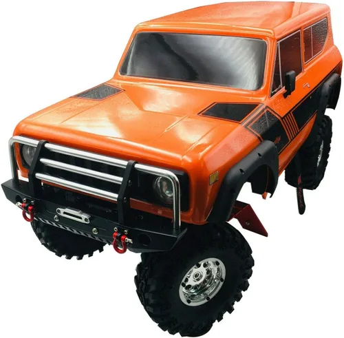 Miniatura 6 de LCX Racing 1/10th RC Crawler Car Metal Bull Push Bar Parachoques delantero para TRX4 TRX-4 Axial SCX10 II 90046 Redcat Gen8 Scout II