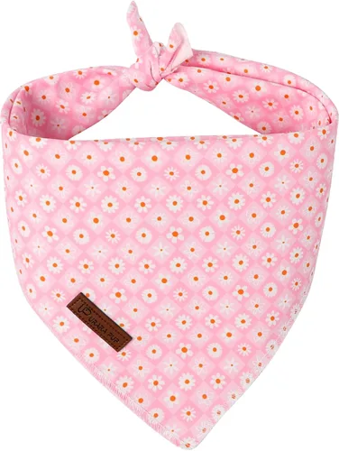 Miniatura 23 de Bandana de verano para perros, bufanda triangular de rejilla de algodón cómoda para perros medianos y grandes, pañuelo lavable para mascotas