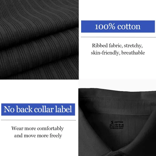 Miniatura 4 de Camisas elásticas musculares para hombre, de manga largacorta, camisetas de algodón ajustadas