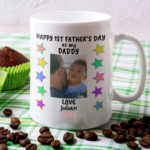 Miniatura 4 de Taza personalizada para papá por primera vez, taza de café para el primer día del padre, primera vez, regalo para papá nuevo, idea del día