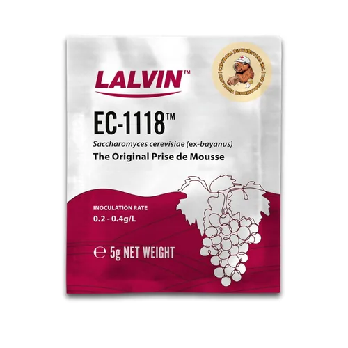 Miniatura 2 de Lalvin EC-1118 levadura de vino (paquete de 10) - Levadura para champán - Haz vino, sidra, kombucha y mezcal en casa - Sobres de 5 g - Saccharomyces