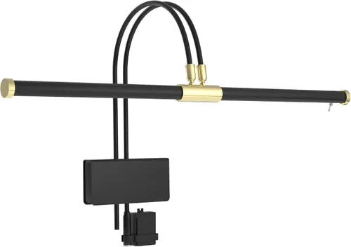 Miniatura 13 de Cocoweb - lámpara de piano de cola de LED de 22" en negro con acentos de níquel satinado y clip de atenuación - ajustable - LED - brillante - se