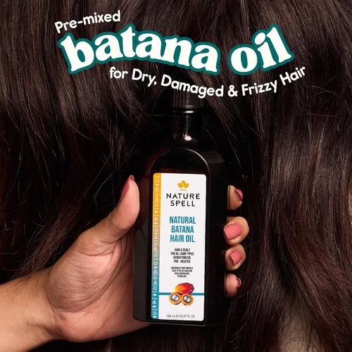 Miniatura 2 de Nature Spell Aceite de batana para el crecimiento del cabello, aceite de cuero cabelludo prediluido, fortalece y repara hebras dañadas, nutre e