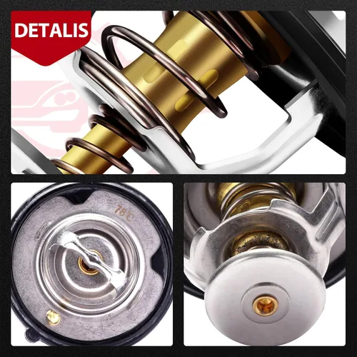 Miniatura 3 de cciyu 19301-P8E-A10 - Carcasa para termostato de refrigerante de motor, salida de agua, kit de carcasa de termostato de repuesto para Honda Pilot