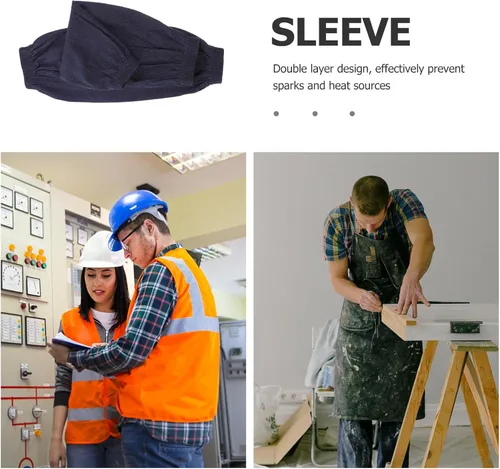 Miniatura 9 de Beaupretty 2 Pairs Anti-wear Arm Protector Sleeves Wear Resistant Forearm Guards for Welding and Industrial Work Security Arm Sleeves for Heat and