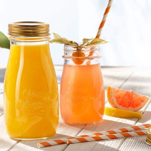 Miniatura 5 de PakTalk [Paquete de 100] Pajitas Naranjas, Pajitas de Papel Desechables Naranjas y Blancas Biodegradables de Otoño para Cócteles Aperol Spritz
