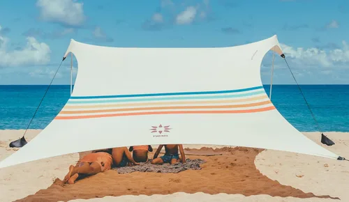 Miniatura 27 de Neso Tienda de Campaña Portátil para Playa Refugio Solar con Anclaje de Arena - Toldo Ligero de Sombra para Playa - Fácil Instalación para Salidas