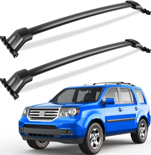 Wonderdriver Barras Transversales para Portaequipajes de Techo Compatibles con Honda Pilot 2009-2015 con Rieles Laterales, Barras Transversales de