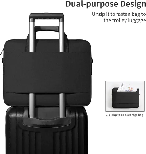 Miniatura 7 de Bolso de hombro para laptop de negocios para portátil 14-15-15.4-15.6-16 13-16 pulgadas