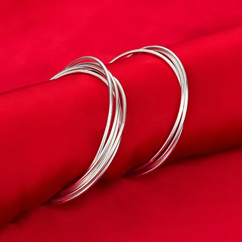 Miniatura 9 de Pulsera de plata de ley 925 para mujeresniñas, pulseras para mujer, pulseras de plata de ley 925 para mujer, pulseras delicadas