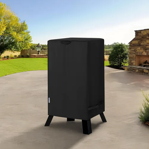 Miniatura 8 de SunPatio Funda para ahumador eléctrico de 30 pulgadas, cubierta vertical cuadrada impermeable resistente para ahumador, cubierta digital