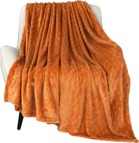 Miniatura 14 de TOONOW - Manta decorativa de vellón, supersuave, afelpada, cómoda y mullida, con patrón geométrico, franela de microfibra, para sillón, cama y sofá