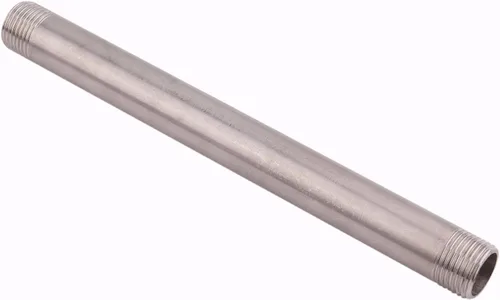 Miniatura 17 de 1/2" X 1/2" NPT Macho NPT Acero Inoxidable 304 Acoplamiento De Tubo De Acoplamiento De Acoplamiento De Tubo De Montaje 4" Longitud