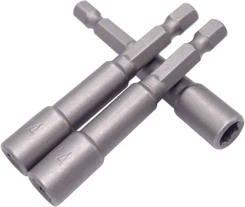 Miniatura 6 de Wolfride Juego de destornilladores de tuerca eléctrica, juego de llaves hexagonales magnéticas de 1/4 pulgadas, adaptador de cambio rápido