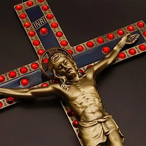 Miniatura 2 de Decoración cristiana de la cruz de Jesús, Crucifijo, Crucifijo, Cristo católico, regalos cruzes, manualidades, crucifijo, joyería religiosa