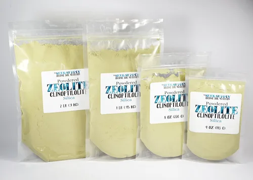 Miniatura 2 de 8 onzas - Clinoptilolite Zeolite Powder - Gran intercambio CEC - Alto potasio y calcio junto con muchos más minerales y elementos - sílice opalina