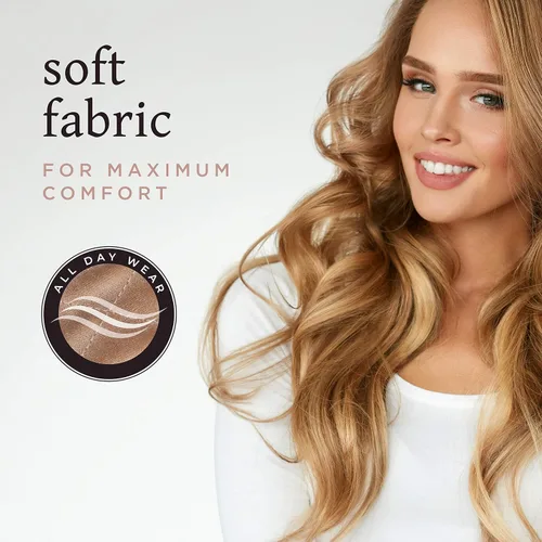 Miniatura 4 de MainBasics Banda de agarre para peluca para mantener las pelucas en su lugar Diadema ajustable de terciopelo para peluca (beige)