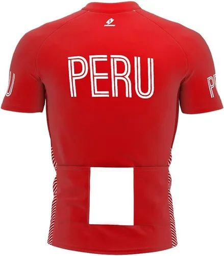 Miniatura 3 de Peru - Maillot de ciclismo de manga corta con cremallera completa para hombre