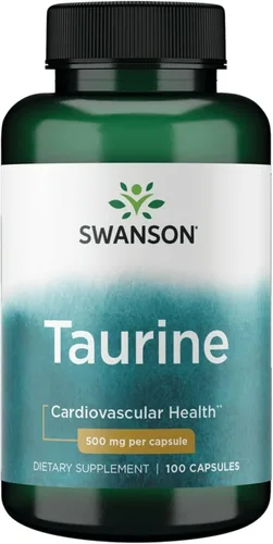 Swanson Taurina - Suplemento de aminoácidos que promueve la producción de energía y el equilibrio de electrolitos - Fórmula natural que apoya la